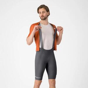 CASTELLI Cyklistické kalhoty krátké s laclem - ESPRESSO 2 - šedá obraz