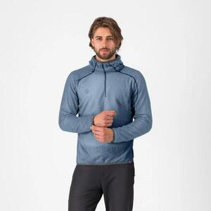 CASTELLI Cyklistická zateplená bunda - ALPHA FLEECE - modrá obraz