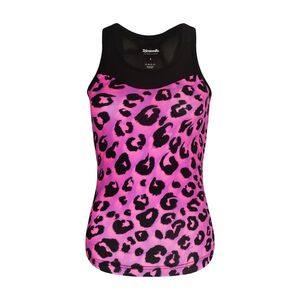 RIVANELLE Cyklistický dres bez rukávů - WILDCAT BELLA - růžová/černá obraz