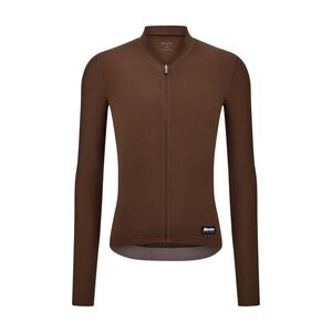 SANTINI Cyklistický dres s dlouhým rukávem letní - RTR - hnědá obraz