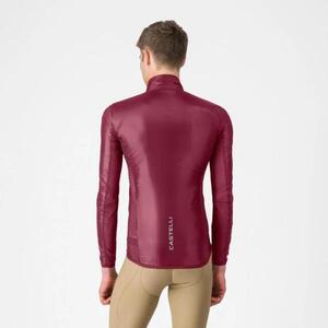 CASTELLI Cyklistická větruodolná bunda - ARIA SHELL 2 - bordó obraz