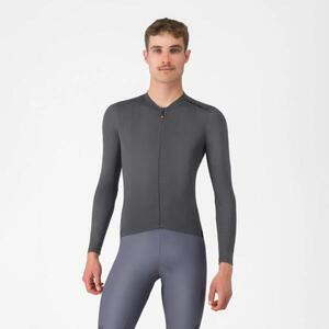 CASTELLI Cyklistický dres s dlouhým rukávem letní - ESPRESSO 2 LS - šedá obraz