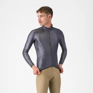 CASTELLI Cyklistická větruodolná bunda - ARIA SHELL 2 - šedá obraz