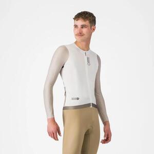 CASTELLI Cyklistický dres s dlouhým rukávem letní - CORRETTO LS - béžová/ivory obraz