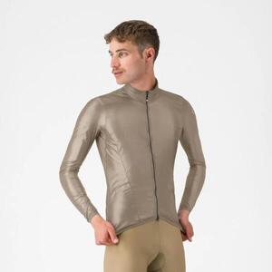 CASTELLI Cyklistická větruodolná bunda - ARIA SHELL 2 - béžová obraz