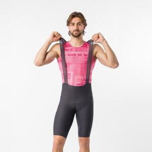CASTELLI Cyklistické kalhoty krátké s laclem - GIRO TROFEO 2 - šedá obraz