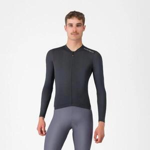 CASTELLI Cyklistický dres s dlouhým rukávem letní - ESPRESSO 2 LS - černá obraz