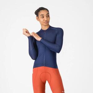 CASTELLI Cyklistický dres s dlouhým rukávem letní - ESPRESSO 2 W - modrá obraz