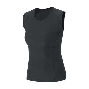 GORE Cyklistické triko bez rukávů - BASE LAYER - černá obraz