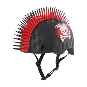 BELL Cyklistická přilba - SKULL HAWK - černá/červená obraz