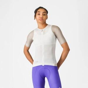CASTELLI Cyklistický dres s krátkým rukávem - CORRETTO W - béžová/ivory obraz