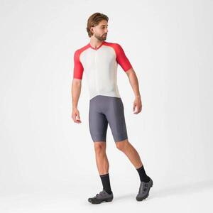 CASTELLI Cyklistický dres s krátkým rukávem - UNLIMITED ENDURANCE 3 - ivory/červená obraz