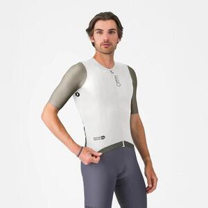 CASTELLI Cyklistický dres s krátkým rukávem - CORRETTO - béžová/ivory obraz
