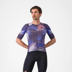 CASTELLI Cyklistický dres s krátkým rukávem - AERO RACE 8S - fialová obraz