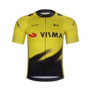 BONAVELO Cyklistický dres s krátkým rukávem - VISMA 2026 - žlutá/černá obraz