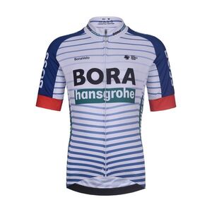 BONAVELO Cyklistický dres s krátkým rukávem - BORA KID 2026 - bílá/vícebarevná obraz