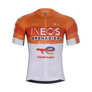 BONAVELO Cyklistický dres s krátkým rukávem - INEOS GRENADIERS 2026 - oranžová/bílá obraz