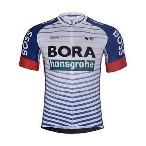 BONAVELO Cyklistický dres s krátkým rukávem - BORA 2026 - bílá/vícebarevná obraz