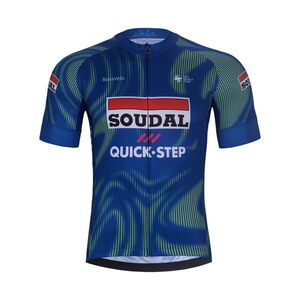 BONAVELO Cyklistický dres s krátkým rukávem - SOUDAL-QUICKSTEP 2026 - modrá/zelená obraz