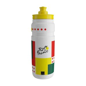 ELITE Cyklistická láhev na vodu - FLY TOUR DE FRANCE COLORS 750 ML 2026 - bílá/žlutá/červená obraz