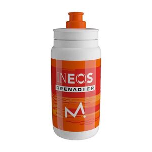 ELITE Cyklistická láhev na vodu - FLY INEOS GRENADIER 550 ML 2026 - bílá/oranžová obraz