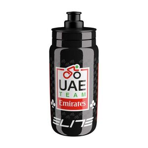 ELITE Cyklistická láhev na vodu - FLY UAE TEAM EMIRATES 550 ML 2026 - černá obraz