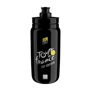 ELITE Cyklistická láhev na vodu - FLY TOUR DE FRANCE BLACK MAP 550 ML 2026 - černá obraz