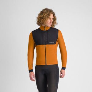 SPORTFUL Cyklistická zateplená bunda - SUPERGIARA 2 - černá/oranžová obraz