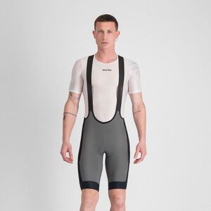 SPORTFUL Cyklistické kalhoty krátké s laclem - SUPERGIARA 2 - šedá/černá obraz