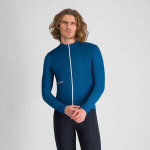 SPORTFUL Cyklistický dres s dlouhým rukávem zimní - CLASSIC THERMAL - modrá obraz