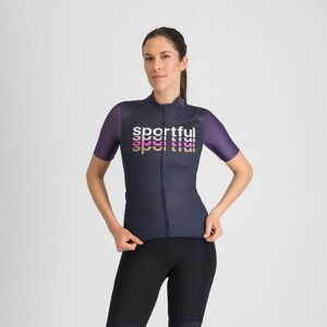SPORTFUL Cyklistický dres s krátkým rukávem - SUPERGIARA LOGO 2 - modrá/fialová obraz