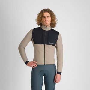 SPORTFUL Cyklistická zateplená bunda - SUPERGIARA 2 - béžová/černá obraz