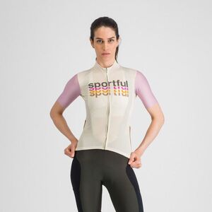 SPORTFUL Cyklistický dres s krátkým rukávem - SUPERGIARA LOGO 2 - béžová obraz