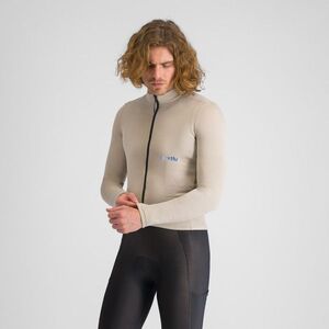 SPORTFUL Cyklistický dres s dlouhým rukávem zimní - SUPERGIARA WOOL - béžová obraz