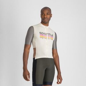 SPORTFUL Cyklistický dres s krátkým rukávem - SUPERGIARA 2 - ivory/šedá obraz