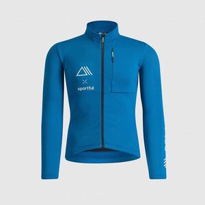 SPORTFUL Cyklistický dres s dlouhým rukávem zimní - POWER - modrá obraz