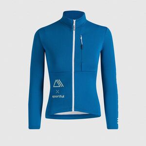 SPORTFUL Cyklistický dres s dlouhým rukávem zimní - POWER - modrá obraz