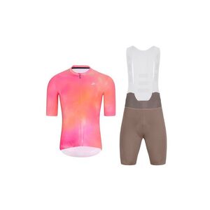HOLOKOLO Cyklistický krátký dres a krátké kalhoty - COSMA - hnědá/oranžová/růžová obraz