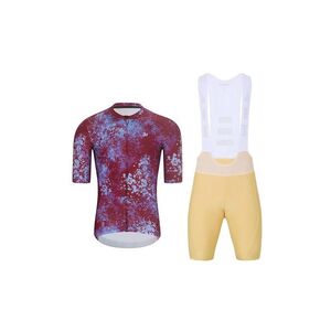 HOLOKOLO Cyklistický krátký dres a krátké kalhoty - RUSTLE - béžová/bordó obraz
