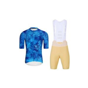 HOLOKOLO Cyklistický krátký dres a krátké kalhoty - RUSTLE - béžová/modrá obraz