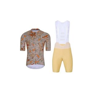 HOLOKOLO Cyklistický krátký dres a krátké kalhoty - SPARROVER - béžová/hnědá obraz