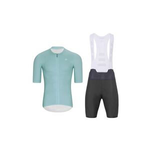 HOLOKOLO Cyklistický krátký dres a krátké kalhoty - ELEVATE - antracitová/světle modrá obraz