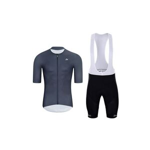 HOLOKOLO Cyklistický krátký dres a krátké kalhoty - ELEVATE - antracitová/fialová/černá obraz