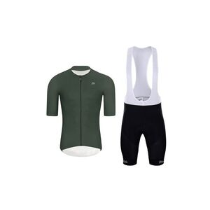 HOLOKOLO Cyklistický krátký dres a krátké kalhoty - ELEVATE - zelená/černá obraz
