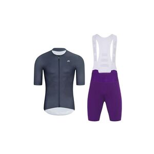 HOLOKOLO Cyklistický krátký dres a krátké kalhoty - ELEVATE - fialová/antracitová obraz