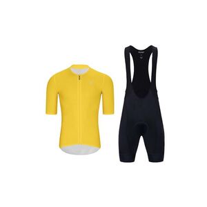 HOLOKOLO Cyklistický krátký dres a krátké kalhoty - ELEVATE - černá/žlutá obraz