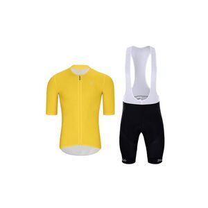 HOLOKOLO Cyklistický krátký dres a krátké kalhoty - ELEVATE - černá/žlutá obraz