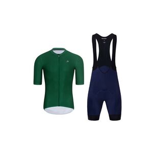 HOLOKOLO Cyklistický krátký dres a krátké kalhoty - AEROLITE - modrá/černá/zelená obraz