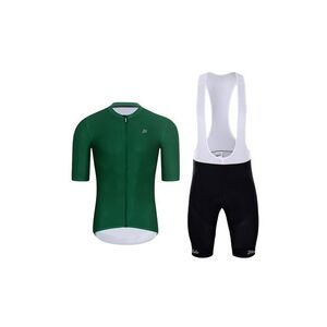 HOLOKOLO Cyklistický krátký dres a krátké kalhoty - AEROLITE - černá/zelená obraz
