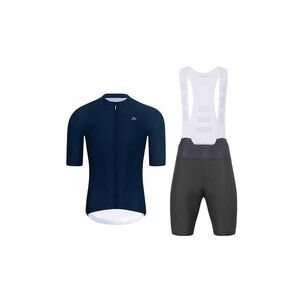 HOLOKOLO Cyklistický krátký dres a krátké kalhoty - AEROLITE - antracitová/modrá obraz